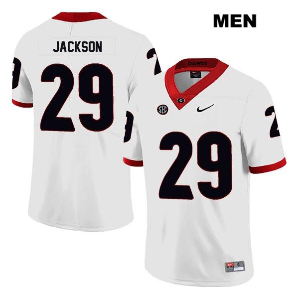 Georgia Bulldogs Men's Darius Jackson #29 NCAA Legend Authentic White Nike Stitched College Football Jersey OXL8056PL